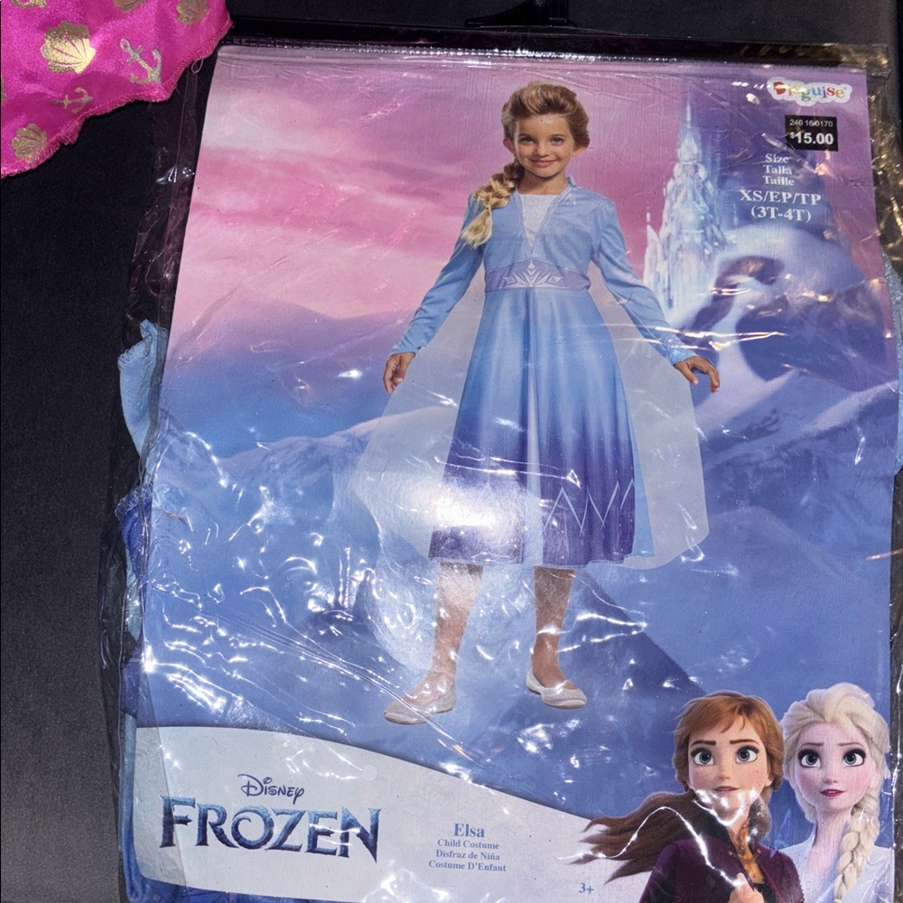 Disney Frozen Elsa Blue Dress Costume